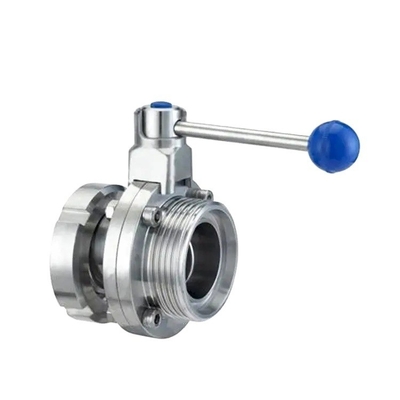 304 316L Санитарный клапан из нержавеющей стали SMS 3a Milk Union Set Type Butterfly Valve для гигиенических применений и доступных цен