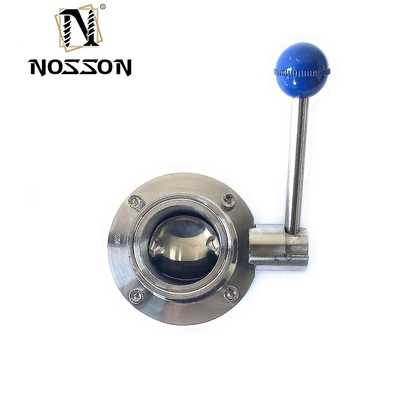 304 316L Санитарный клапан из нержавеющей стали SMS 3a Milk Union Set Type Butterfly Valve для гигиенических применений и доступных цен