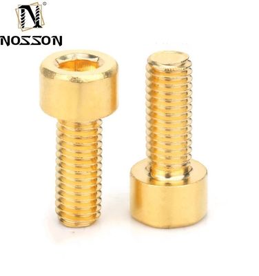 Металлические болты для голов цилиндров из латуни для строительства стандарт DIN M2 M2.5 M3 M4 M5 M6M8 M10 M12 M14 M16 M18 M20 M24 M27 M30