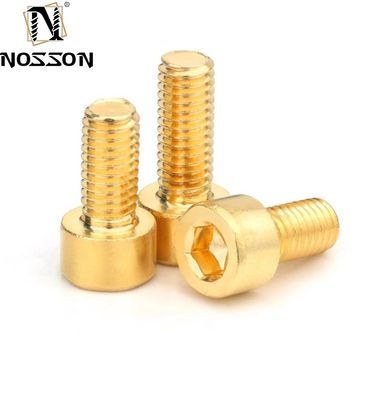 Металлические болты для голов цилиндров из латуни для строительства стандарт DIN M2 M2.5 M3 M4 M5 M6M8 M10 M12 M14 M16 M18 M20 M24 M27 M30