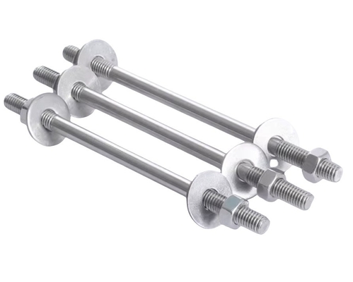 DIN Standard Extended Threaded Rod Screw Nut Steel Finish Нержавеющая сталь M6M8M10M12 Польская цинковая оболочка с двойной головкой