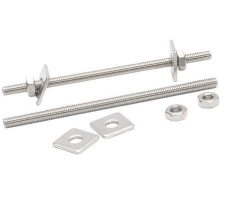 DIN Standard Extended Threaded Rod Screw Nut Steel Finish Нержавеющая сталь M6M8M10M12 Польская цинковая оболочка с двойной головкой