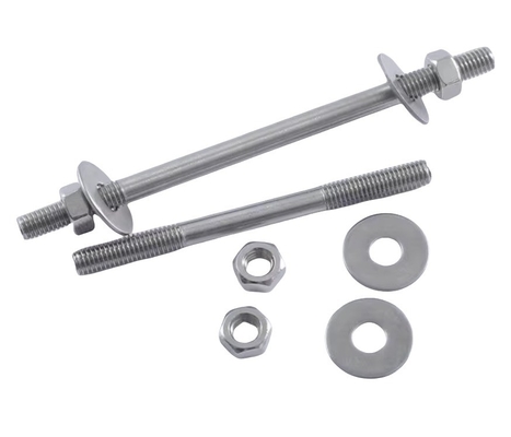 DIN Standard Extended Threaded Rod Screw Nut Steel Finish Нержавеющая сталь M6M8M10M12 Польская цинковая оболочка с двойной головкой