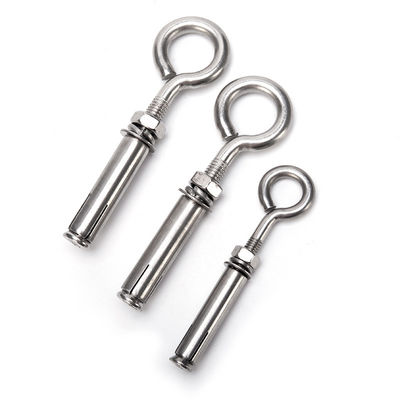 JIS Standard 304 Нержавеющая бетонная лопатка с длинным рукавом Анкерный крючок Глазный болт с орехомой 1.6m2 m2.5m3 m4 m5 m6 m8 m10 m12 m14 m16 m20