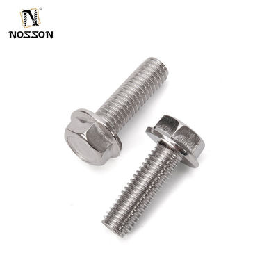DIN Standard ZINC Finish Stainless Steel Hex Flange Bolt Fastener с вставкой A2-70/A4-80/304/316 класс