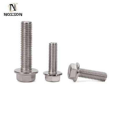 DIN Standard ZINC Finish Stainless Steel Hex Flange Bolt Fastener с вставкой A2-70/A4-80/304/316 класс