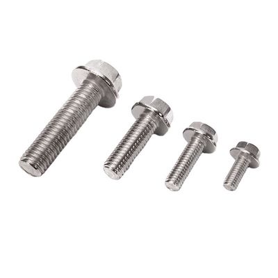 Прочный DIN Стандарт 304 из нержавеющей стали Противоскользящий зубчатый фланцевый винт с внешним шестиугольным стиральным отверстием
