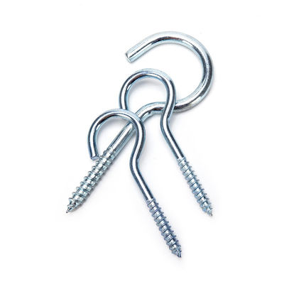 JIS Standard Eye Hook Screw Carbon Steel Wooden Thread M1.6 M2 M2.5 M3 M4 M5 M6 M8 M10 M12 M14 M16 M20 Черная отделка из нержавеющей стали