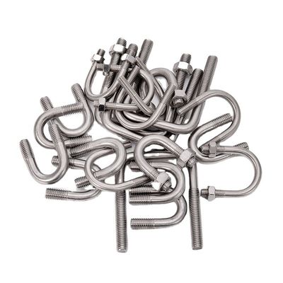 Цинковая отделка по заказу Размер оцинкованные U болты Сталь m3 m4 m5 m6 m8 m10 m12 m16 m20 для строительных проектов