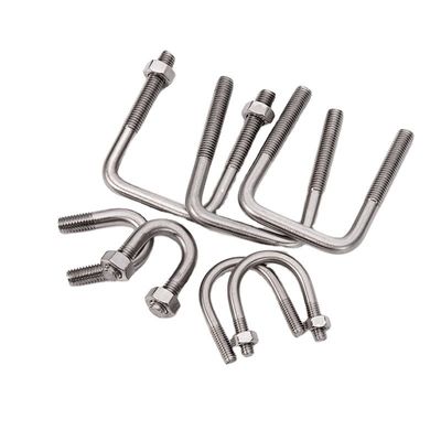 Оцинкованный круглый изгиб U болт для M3 M4 M5 M6 M8 M10 M12 M16 M20 в простой отделке согласно стандарту JIS