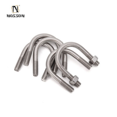 Оцинкованный круглый изгиб U болт для M3 M4 M5 M6 M8 M10 M12 M16 M20 в простой отделке согласно стандарту JIS