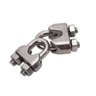 Цинковая отделка 7,9 мм из литой нержавеющей стали U-Bolt Simplex Wire Rope Cable Clip для промышленности и пищевой промышленности