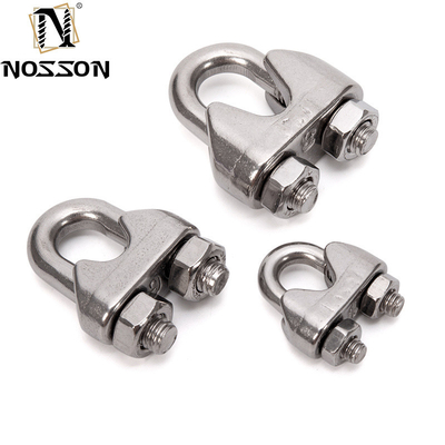 Цинковая отделка 7,9 мм из литой нержавеющей стали U-Bolt Simplex Wire Rope Cable Clip для промышленности и пищевой промышленности