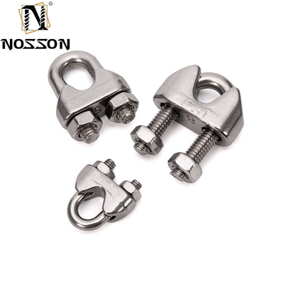Цинковая отделка 7,9 мм из литой нержавеющей стали U-Bolt Simplex Wire Rope Cable Clip для промышленности и пищевой промышленности