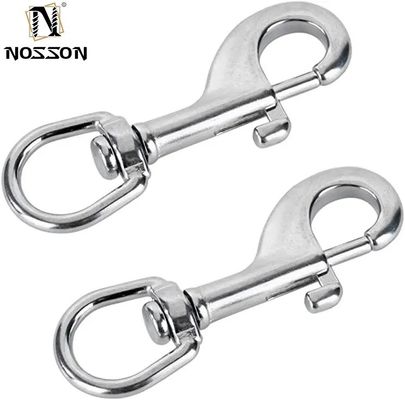 Электролитическая обработка Окончание 65 мм-115 мм из нержавеющей стали Двойной конец болт Snap Hook Carabiner для собаки Leash Scuba аксессуары