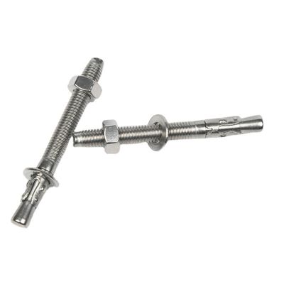 DIN Standard Silver Heavy Duty Wedge Type Expansion Anchor Through Bolts M6 x 60 для сильного крепления в условиях тяжелого грузового оборудования