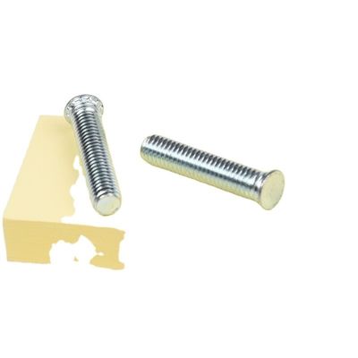 Автомобильная промышленность Серебряная отделка Нержавеющая сталь Пунктовая сварка винт M3 M4 M5 M6 M8 M10 с простой отделкой