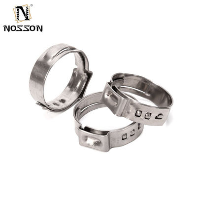 Instock ANSI/ASME Стандарт 14-15mm Миниатюрный одноушный шланг с зажимкой из нержавеющей стали