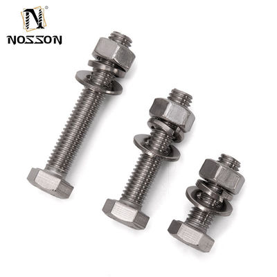 M3 M4 M5 M6 M8 M10 M12 M14 M16 M20 ЗИНКОВО ПЛАТИРОВАННАЯ НЕРАСНИМАЯ СТЕЛЬ DIN931 Частичная нить болт гайка и стиральщик с HEX головой