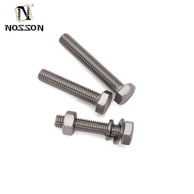 M3 M4 M5 M6 M8 M10 M12 M14 M16 M20 ЗИНКОВО ПЛАТИРОВАННАЯ НЕРАСНИМАЯ СТЕЛЬ DIN931 Частичная нить болт гайка и стиральщик с HEX головой
