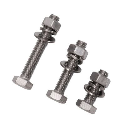 Производственный класс 8.8 Шруба с болтами и орехами DIN931 DIN933 для M3 M4 M5 M6 M8 M10 M12 M14 M16 M20 в простой отделке