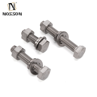 Производственное распределение Стандарт ANSI Plain Finish 304 316 Hex Нержавеющая сталь болт и орешек стиральная машина DIN931 DIN933