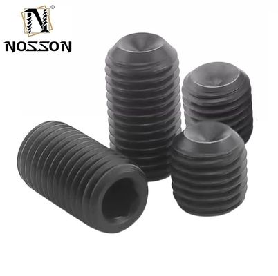 Полировка DIN913 DIN914 DIN916 Gr12.9 Черная сплавная сталь M1.4 M2 M2.5 M3 M4 Allen Grub винт для системы измерения INCH