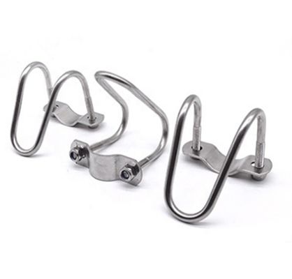 Нержавеющая сталь 304 316 Двойная U-образная застежка для труб M3 M4 M5 M6 M8 M10 M12 M16 M20 Трубы JIS Стандартная простая отделка