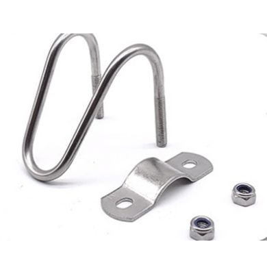 Нержавеющая сталь 304 316 Двойная U-образная застежка для труб M3 M4 M5 M6 M8 M10 M12 M16 M20 Трубы JIS Стандартная простая отделка