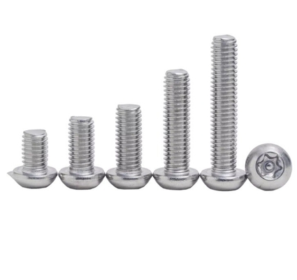 ANSI/ASME Стандарт 304 из нержавеющей стали Torx Round Pan Head With Pin Anti-Theft Security Screws Six Lobe Button Head Tamper Proof Bolts (Стандарт 304 из нержавеющей стали Torx Round Pan Head с шпилем для защиты от кражи)