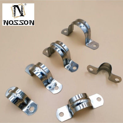 У Тип оцинкованный нержавеющая сталь Металлический шланг зажиматель седло трубы зажиматель маршрутные зажиматели для прочных труб соединений тяжелой зажиматель