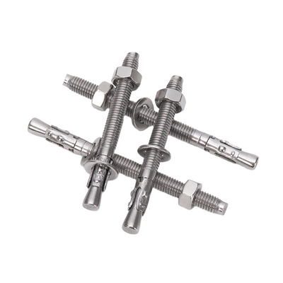 Устойчивый к коррозии DIN Standard Silver Steel Wedge Anchor Hot Dip Galvanized Expansion Anchor Bolts M6 M8 M10 M12 M16
