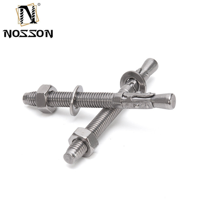 Устойчивый к коррозии DIN Standard Silver Steel Wedge Anchor Hot Dip Galvanized Expansion Anchor Bolts M6 M8 M10 M12 M16