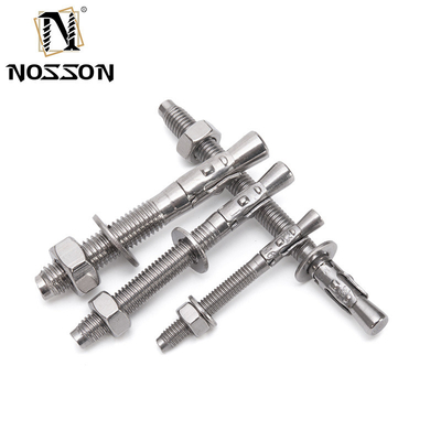 Устойчивый к коррозии DIN Standard Silver Steel Wedge Anchor Hot Dip Galvanized Expansion Anchor Bolts M6 M8 M10 M12 M16
