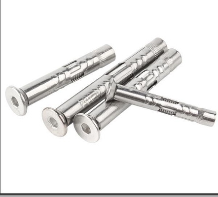 DIN Standard 304 из нержавеющей стали Countersunk Head Hex Socket Expansion Bolt Sleeve Anchors for Window or Door Frame Fixed in Silver