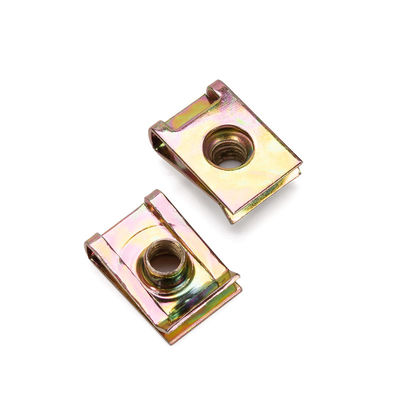 Система метрических измерений Сталь U-типа Спринг-клип Нож с шестиугольной головой Дакромет покрытый цинком Желто-хроматизированная отделка