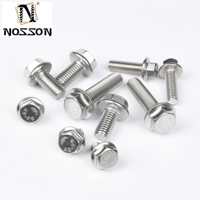 Свинцовые болты из нержавеющей стали класса 4.8 8.8 10.9 12.9 Dacromet Hex Flange Bolt с полным нитью DIN6921