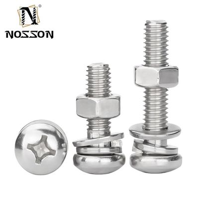 Нержавеющая сталь SUS 304 316 316L Простая конечная крыша с углубленным углублением головы кастрюли сема винт DIN7985 M3 M4 M5 с сертификацией ISO