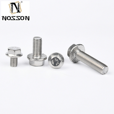 Высококачественная цинковая покрытая сталь DIN6921 Flanges Hex Head Bolt M10 M12 M6 для тяжелых применений