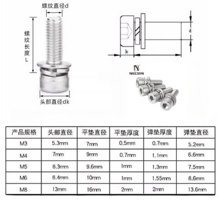 Система метрических измерений на винтовых механизмах из углеродистой стали M1.6 M2 M2.5 M3 M4 M5 M6 M8 M10 M12 M14 M16 M20 GB Standard