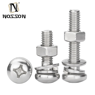 Система измерения INCH Pan Head Cross Screw Zinc M3 M4 M5 M6 с размерами 1,6-20 мм и хромированной отделкой
