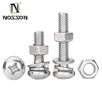 Система измерения INCH Pan Head Cross Screw Zinc M3 M4 M5 M6 с размерами 1,6-20 мм и хромированной отделкой