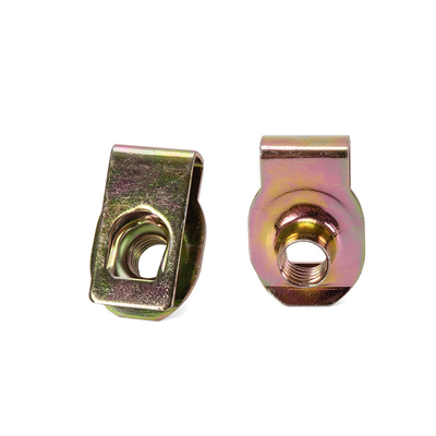 Закальцинированная сталь U Nut Sprig M4 M5 M6 M8 M10 18-8 Нержавеющая сталь Speed U Clip Nuts Retainer с голубой фосфатной отделкой