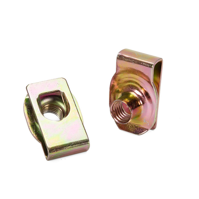 Закальцинированная сталь U Nut Sprig M4 M5 M6 M8 M10 18-8 Нержавеющая сталь Speed U Clip Nuts Retainer с голубой фосфатной отделкой