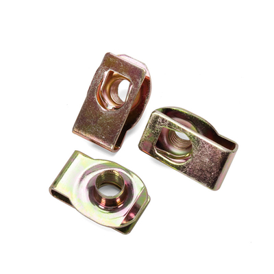 Закальцинированная сталь U Nut Sprig M4 M5 M6 M8 M10 18-8 Нержавеющая сталь Speed U Clip Nuts Retainer с голубой фосфатной отделкой