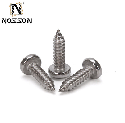 Метрическая нержавеющая сталь 304 Pan Head Tapping Screw Sheet Metal Screw с сыром головой и хромированной отделкой Din 7981