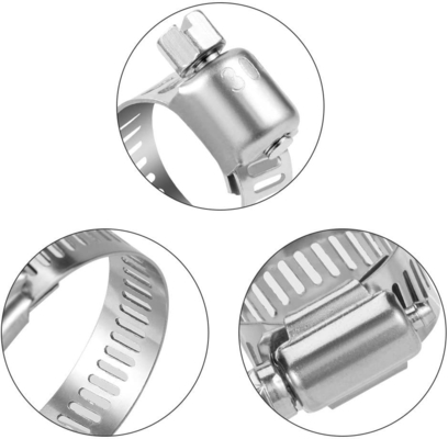 Цинк Finish Heavy Duty Clamp для твердых шлангов и труб Образец на складе Прочный дизайн из нержавеющей стали Общее предназначение Worm-Drive Clamps