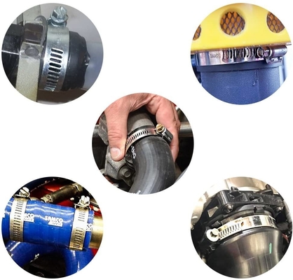 Цинк Finish Heavy Duty Clamp для твердых шлангов и труб Образец на складе Прочный дизайн из нержавеющей стали Общее предназначение Worm-Drive Clamps
