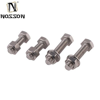 Простая отделка DIN Standard Hex Head Bolts M5 M6 M8 для тяжелых применений в нержавеющей стали