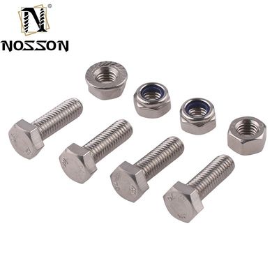 Простая отделка DIN Standard Hex Head Bolts M5 M6 M8 для тяжелых применений в нержавеющей стали